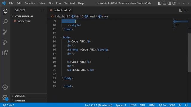 HTML Bangla Tutorial #6 Styling Html Using 3 way CSS || Code ABC