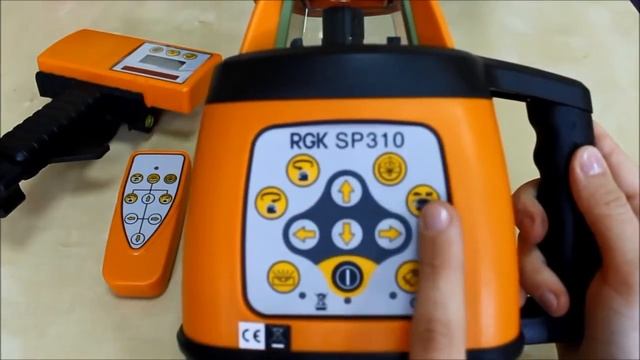 Ротационный лазерный нивелир RGK SP310 смотреть онлайн
