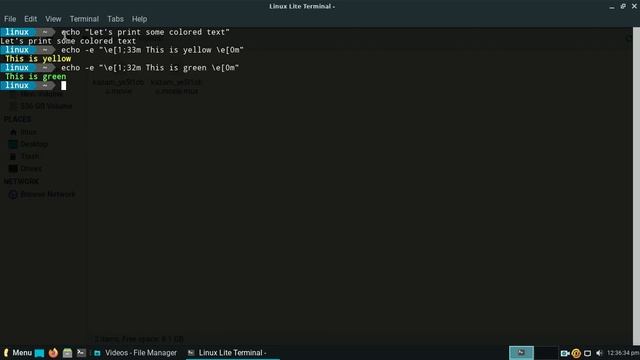 Print colored output in linux terminal смотреть онлайн