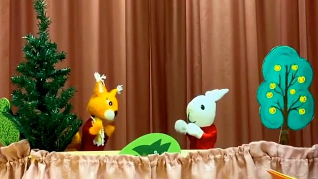 Кукольный спектакль "Почему зайчик не захотел дружить с белочкой" смотреть онлайн