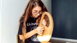 Eluveitie - Brictom on lyre harp & guitar (mini cover) | Ellyn Storm