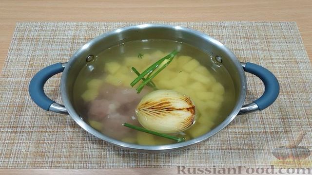Куриный суп с пекинской капустой