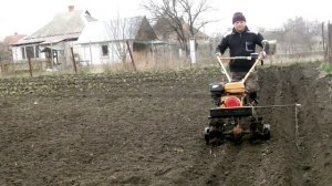 Посадка картофеля под мотоблок Кентавр 2060Б. Маркер для мотоблока.