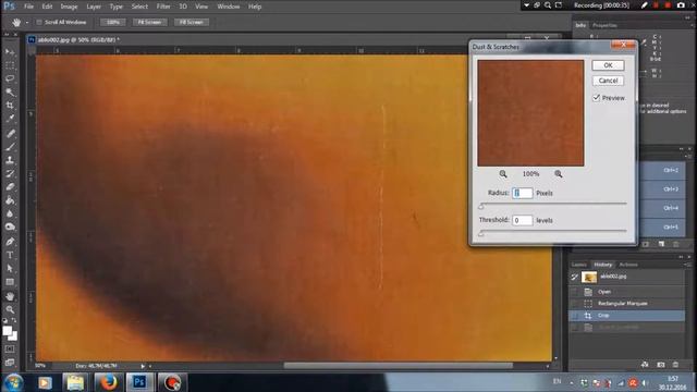 Adobe Photoshop 2015 clean dust and scratches смотреть онлайн