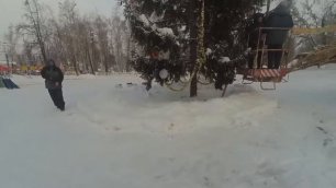 Зима в парке 2016 - Елка и бесконечный снег, Парк им. А.С.Пушкина