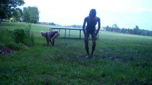 Mud wrestling! :D