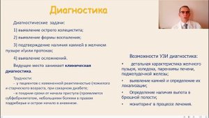 Желчнокаменная болезнь.  Острый холецистит, часть 2. Лекция для студентов медуниверситета.