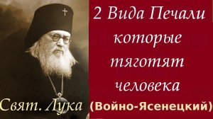 2 Вида Печали, которые тяготят человека. Свят. Уныние тяжкий грех. Святитель Лука Войно-Ясенецкий