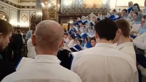 Патриаршая Литургия! Храм Христа Спасителя! "Тон Деспотин" (Румынское)