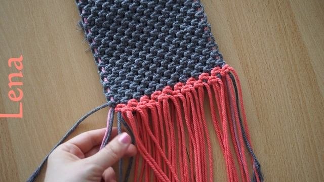 ??????? With ????  ? Makramee Tasche Knüpfen - Macrame Bag DIY ? макраме сумка