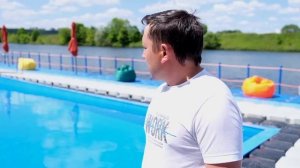 В парке «Фили» открылся понтонный бассейн