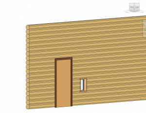 Брус через Выступающий профиль в ревите