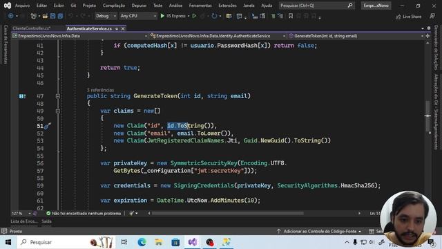 Selecionando o usuário autenticado - Asp net Core API | Aula 22 смотреть онлайн