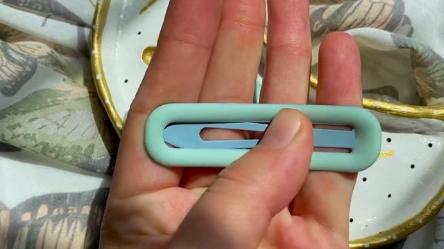 Красивые ярко-бирюзовые заколки для волос (4шт.790₸) #каспимагазин #заколки смотреть онлайн