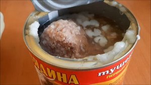 Жареная картошка с тушенкой
