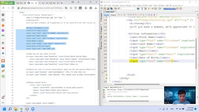 Học nhanh Java Servlets & JSP (có code sẵn) Buổi 1 : Khảo sát HTML và CSS смотреть онлайн