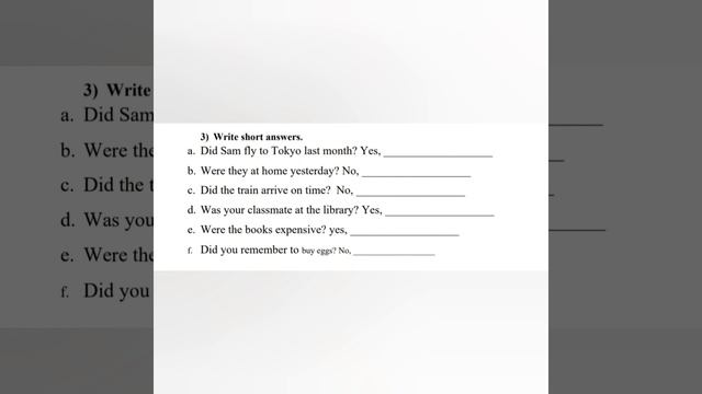 Grade six. yes/no questions worksheet 5 смотреть онлайн