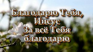 Благодарю Тебя, Иисус (Христианские песни с текстом)