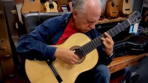 Pepe Romero Sr playing Pepe Romero Guitar #351. Pepe Romero Strings