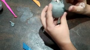 Луна-Хулиган и Лунная луна из пластилина.