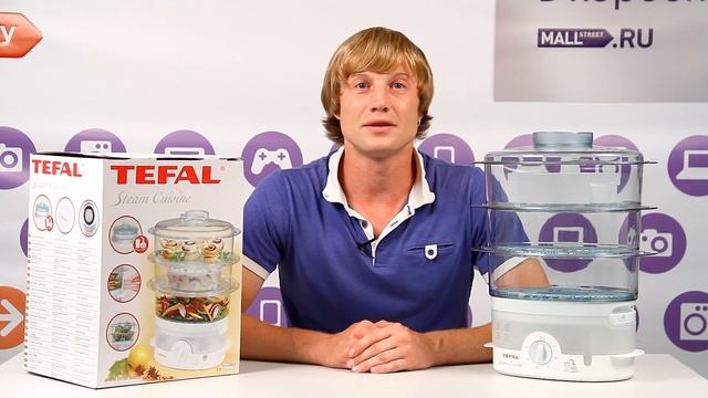 Пароварка Tefal VС 1002 смотреть онлайн