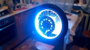 Подсветка диска колеса мотоцикла своими руками (часть 1)