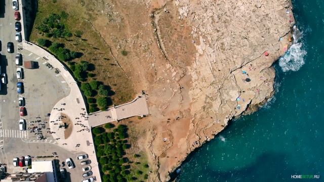 Архитектура Италии - Полинья́но-а-Ма́ре, регион Апулия, провинция Бари / Polignano a Mare, Italy 4K