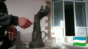 Как сделать вазу из арт бетона своими руками.