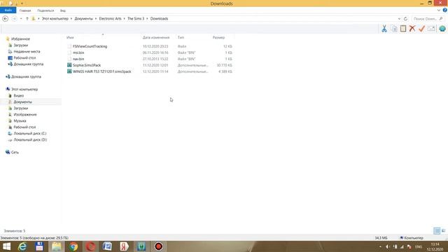 Устанавливаем форматы package, sims3pack, sim, .world в The Sims 3