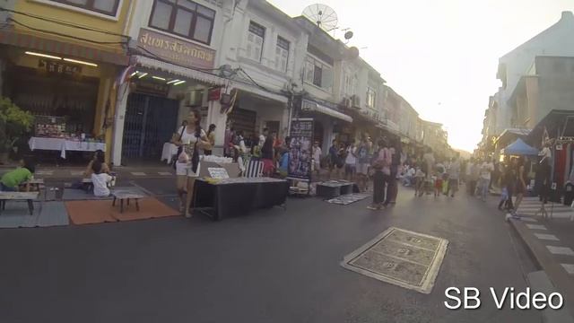 Тайланд. Воскресная ярмарка на ул. Таланг в Пхукет-тауне. смотреть онлайн