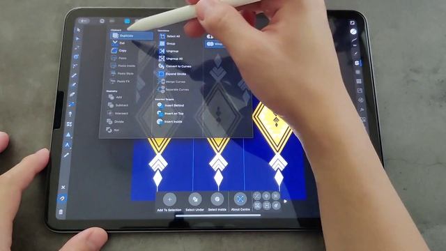 Seamless ethnic pattern design in Affinity Designer/iPAD PRO смотреть онлайн