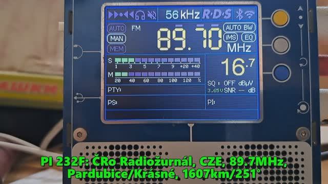 13.08.2023 08:43UTC, [Ms], ČRo Radiožurnál, Чехия, 89.7МГц, 1607км