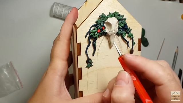 Как запекаю домики с полимерной глиной