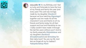 Rena Sofer (Quinn Fuller) Heartfelt Birthday Message, Hint For Whats Coming