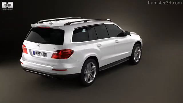 Mercedes-Benz GL-Class X166 2013 by 3D model store Humster3D.com смотреть онлайн