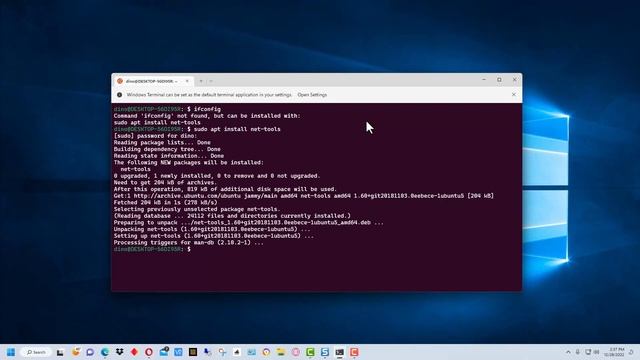 WSL - How to Install Linux Net Tools in WSL Such as ifconfig and ping смотреть онлайн