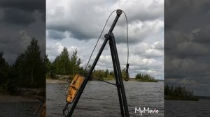 Подъёмная установка для лебёдки в деле!