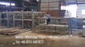 Шлифовальная линия с сортировкой фанеры / Сортировка фанеры/ Sanding line with plywood grading