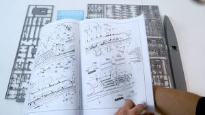 Сборная модель российский атомный ракетный крейсер “Петр Великий”. Распаковка