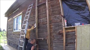 утепление дома из бруса