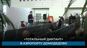 «Тотальный диктант» в аэропорту Домодедово