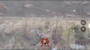 Уничтожение укреплённых позиций всушников сбросами боеприпасов с fpv-дронов.