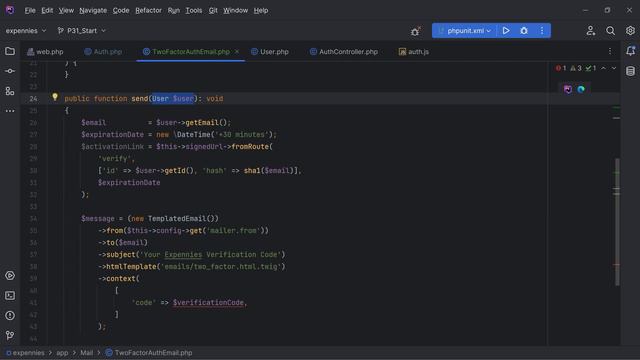 Send Two-Factor Auth Code Via Email - Build Expense Tracker App With PHP 8 смотреть онлайн
