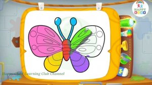 Butterfly Coloring for kids || Coloring,Drawing with games for Children's & Toddlers || #coloring