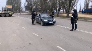 Блокпост Росгвардии в Херсонской области.