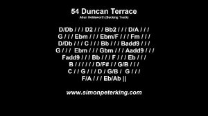 54 Duncan Terrace - Allan Holdsworth BACKING TRACK