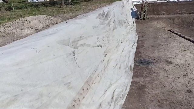Плавательный пруд своими руками , часть 6-ая ! Апрель 2023г.