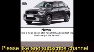 kia sonet 2020 colours | ASY