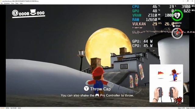 Super Mario Odyssey - RYZEN 5 2600 - RX 580 - 16GB RAM | Yuzu Test смотреть онлайн