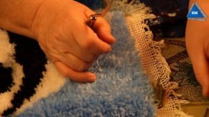 Красивые  коврики из ниток пряжи